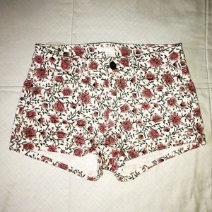 Floral Low Rise Shorts